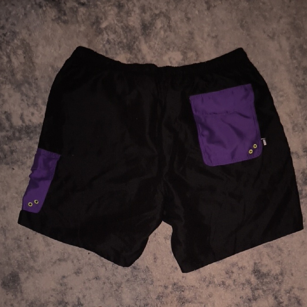 Neff | Black and Purple Athletic Shorts - Picture 3 of 3